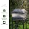 Glitzhome® 7" Black Solar Powered LED Fence Post Cap Lights, 4ct.